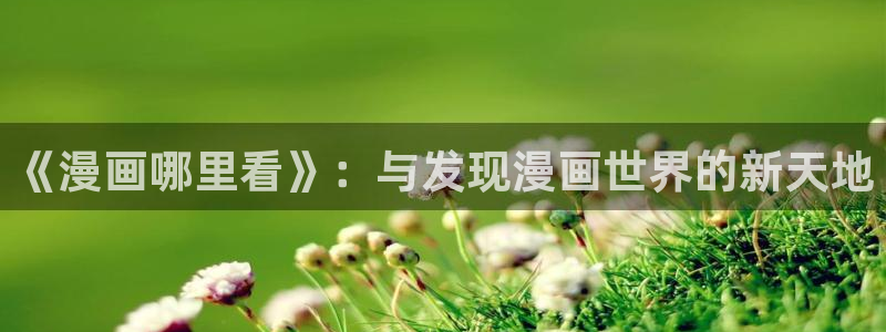 韩漫免费下拉式在线观看大全：《漫画哪里看》：与发现漫画世界的新天地