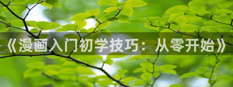 韩漫首页：《漫画入门初学技巧：从零开始》
